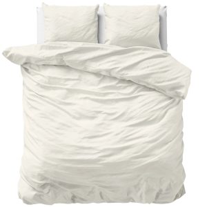 Primaviera Uni Satijn Dekbedovertrek – 200×200/220cm – Creme