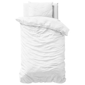Primaviera Uni Satijn Dekbedovertrek – 140×200/220cm – Wit