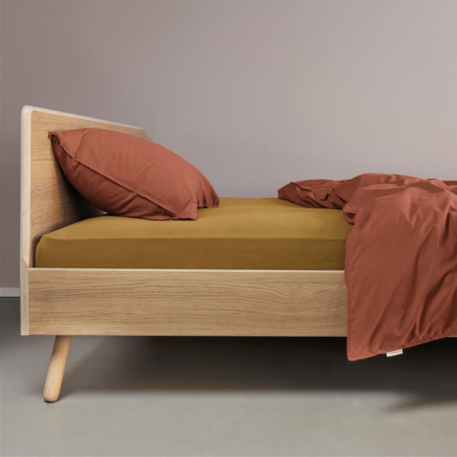 Beddinghouse Jersey Hoeslaken Geel – 140 x 200/220 cm - Afbeelding 4