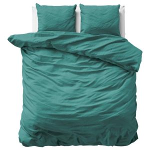 Primaviera Uni Satijn Dekbedovertrek – 200×200/220cm – Groen