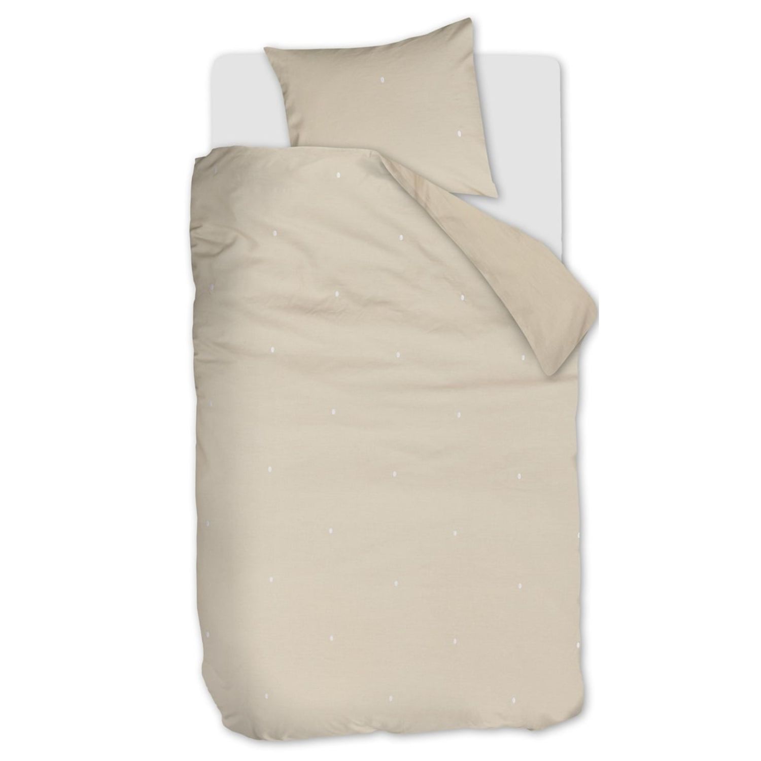 Beddinghouse Monsoon Dekbedovertrek Zand – 140×200/220 cm - Afbeelding 2