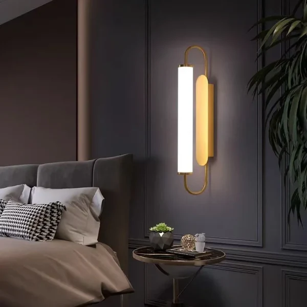 12W Gouden LED Wandlamp Acryl Modern voor Slaapkamer en Badkamer - Afbeelding 5