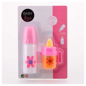 2 Baby Rose zuigflessen