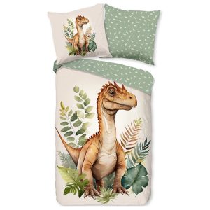 Good Morning Dino Kinderdekbedovertrek – 140×200/220 cm