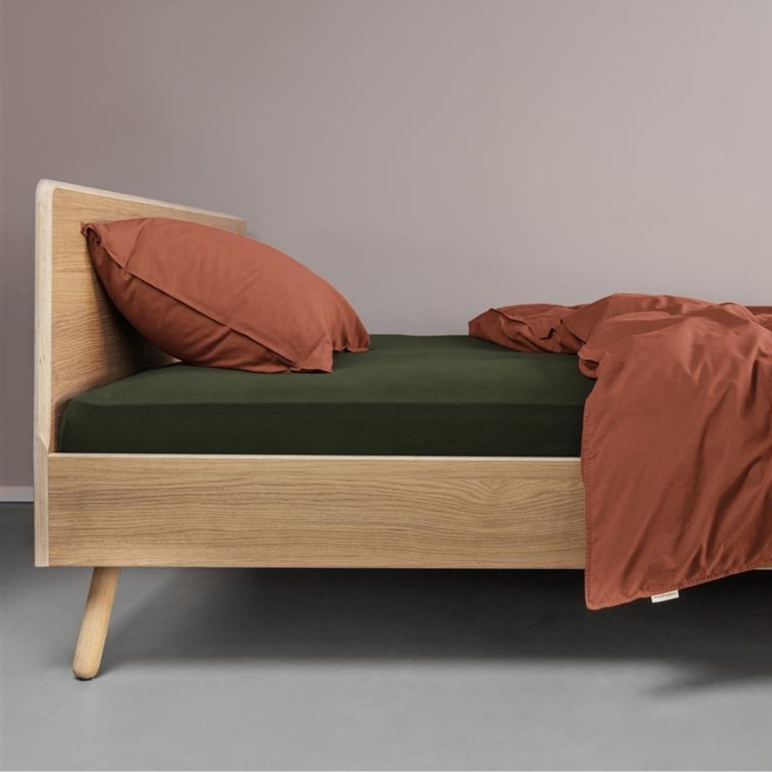 Beddinghouse Jersey Hoeslaken Donker Groen – 180 x 200/220 cm - Afbeelding 4