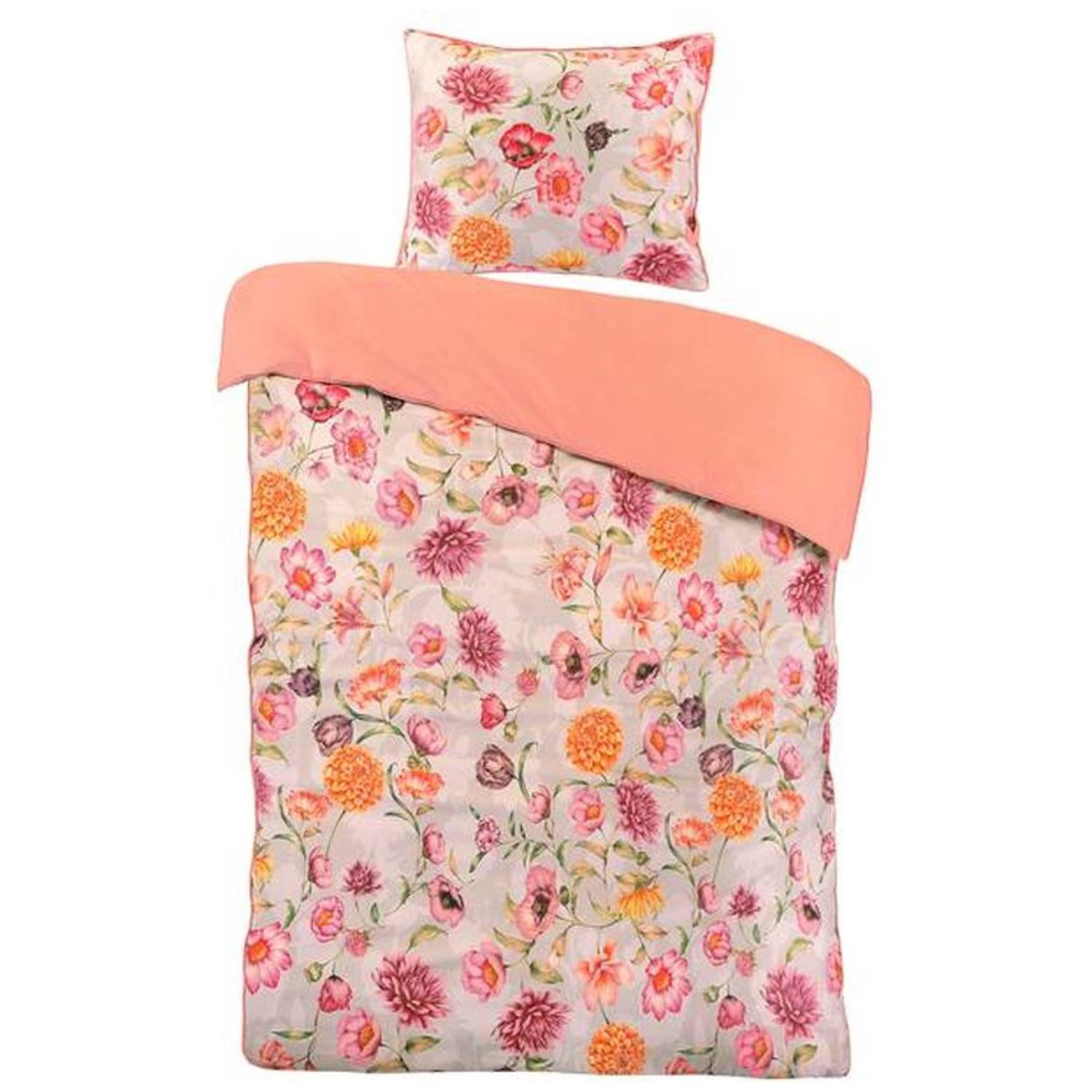 Papillon Lauren Dekbedovertrek Eenpersoons – 140×200/220 cm – Grijs - Afbeelding 2