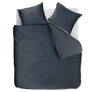 Ambiante Velvety Dekbedovertrek – 200×200/220 cm – Blauw