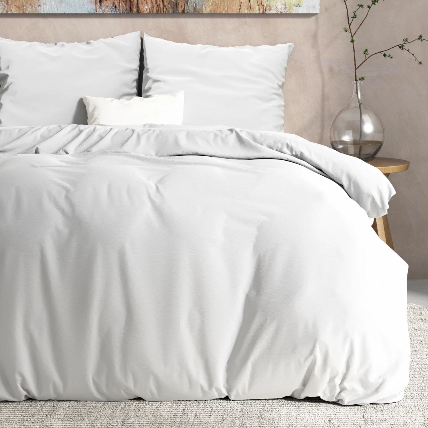 Dreamhouse Mendez Dekbedovertrek Flanel Wit – 140×200/220 cm - Afbeelding 4