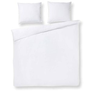 Papillon Dekbedovertrek Pompom Wit – Tweepersoons – 200×200/220 cm – 100% Percale Katoen