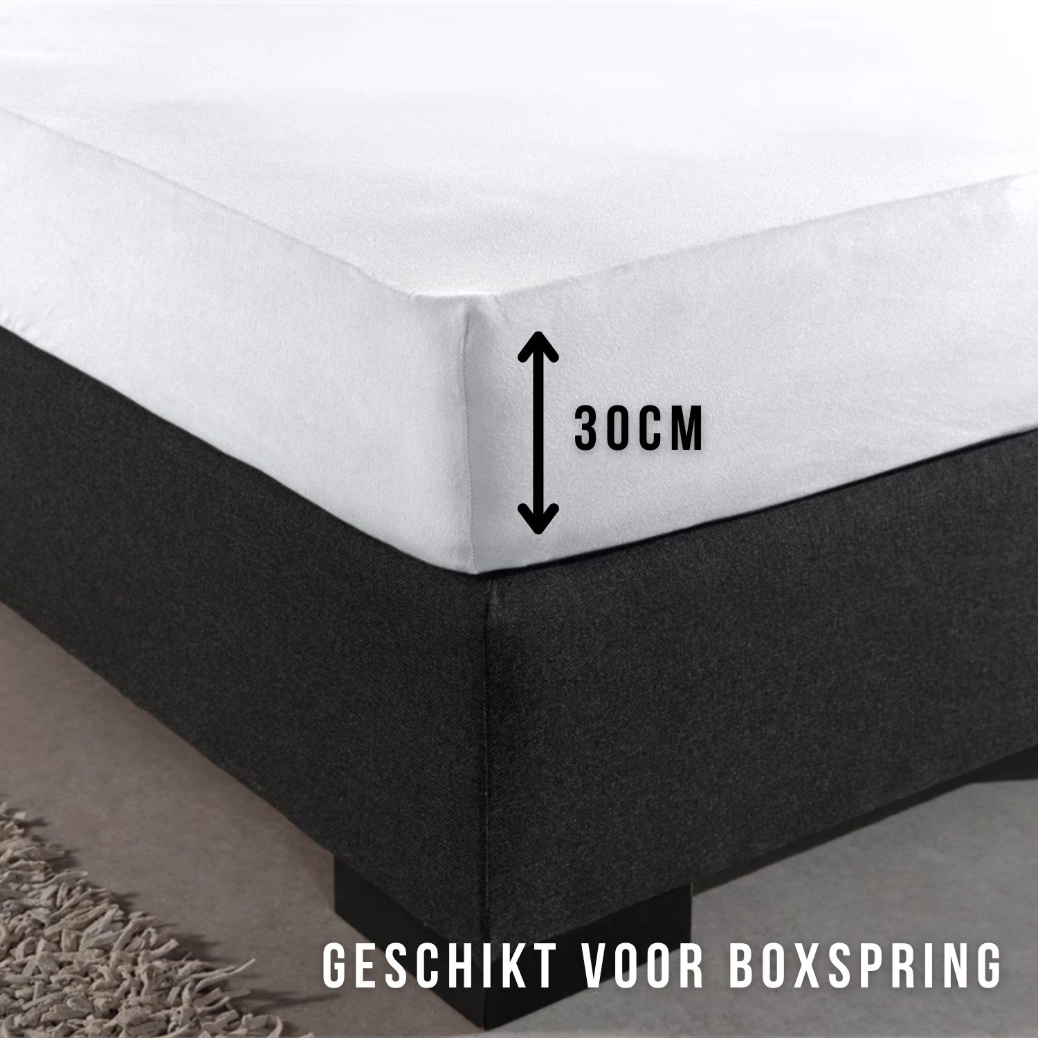 Droomtextiel Hoeslaken Katoen Wit 140×200 cm - Afbeelding 7