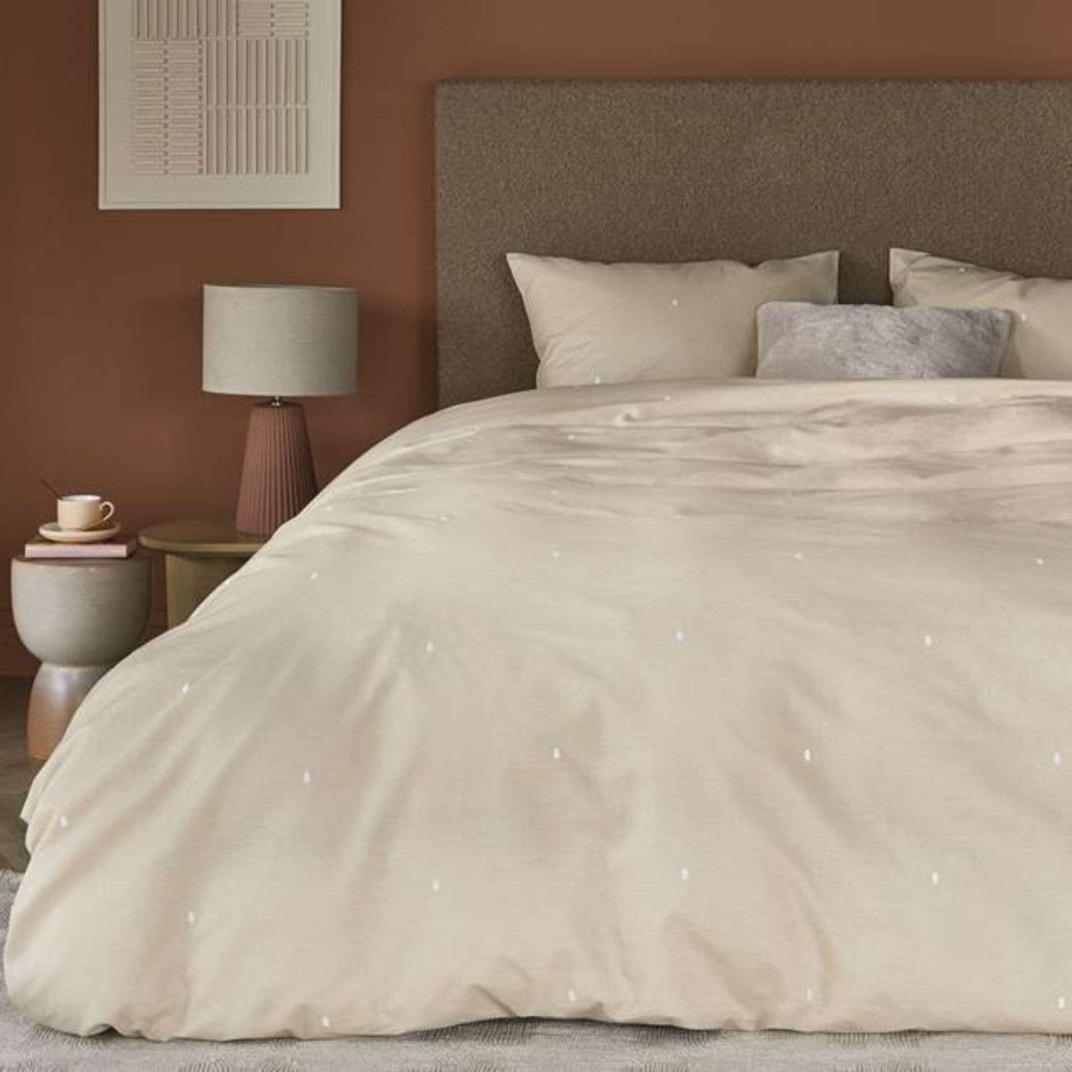 Beddinghouse Monsoon Dekbedovertrek Zand – 140×200/220 cm - Afbeelding 3