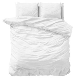 Primaviera Uni Satijn Dekbedovertrek – 200×200/220cm – Wit