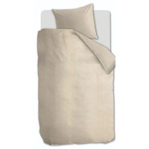 Beddinghouse Frost Flanel Dekbedovertrek Zand – 140×200/220 cm