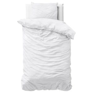 Dreamhouse Dekbedovertrek Stone Washed Wit – 140×200/220 cm