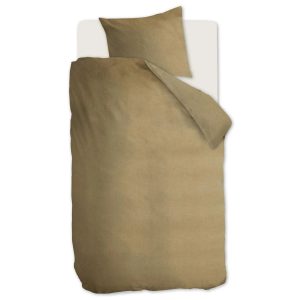 Beddinghouse Frost Flanel Dekbedovertrek Goud – 140×200/220 cm