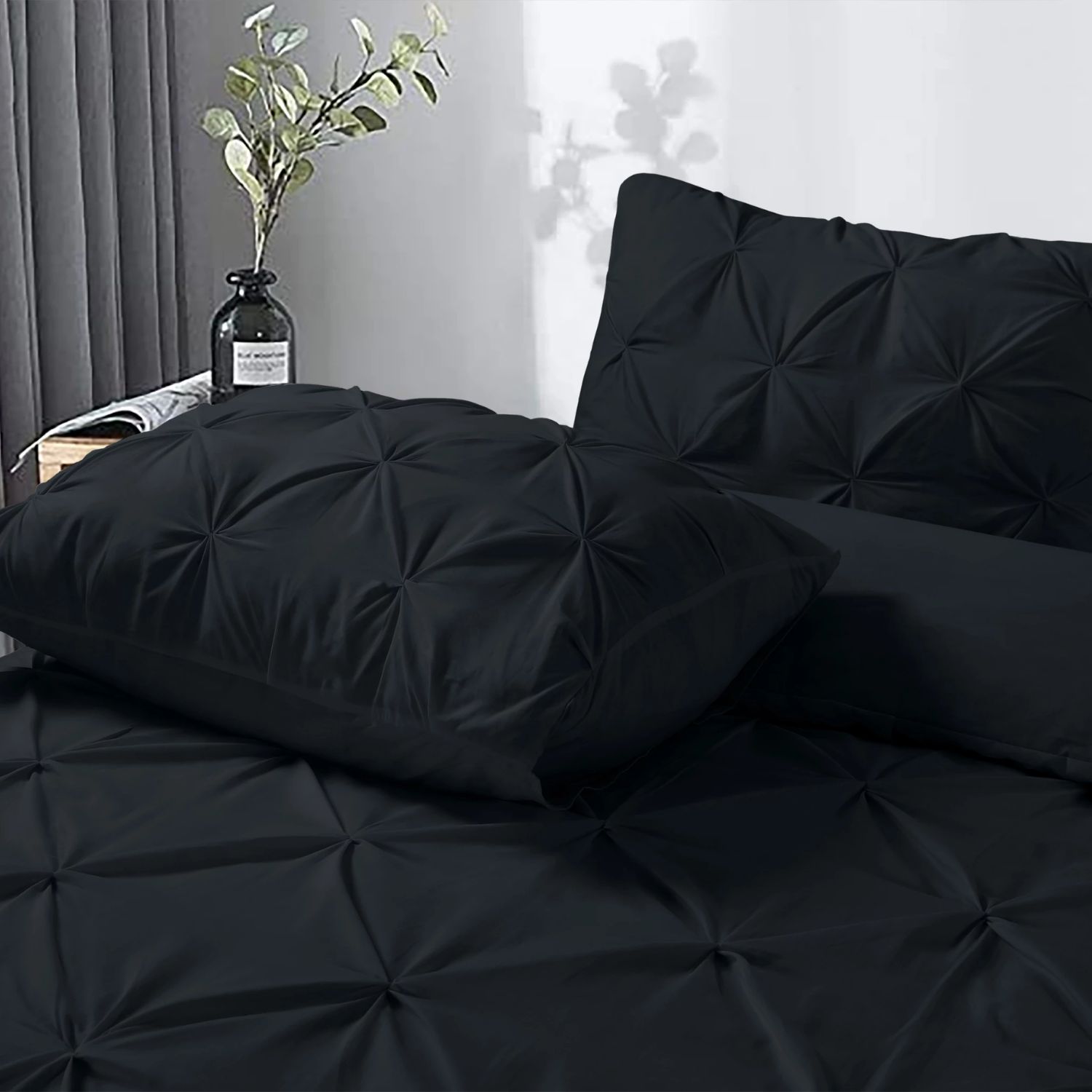 Dreamhouse Salvador Dekbedovertrek 140×220/220 cm – Zwart - Afbeelding 4