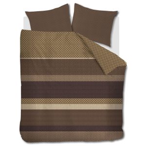 Beddinghouse Fera Flanel Dekbedovertrek Bruin – 200×200/220 cm