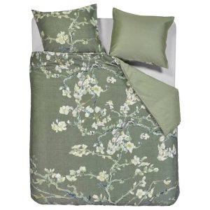 Beddinghouse x Van Gogh Blossoming Dekbedovertrek – 200×200/220 cm – Groen