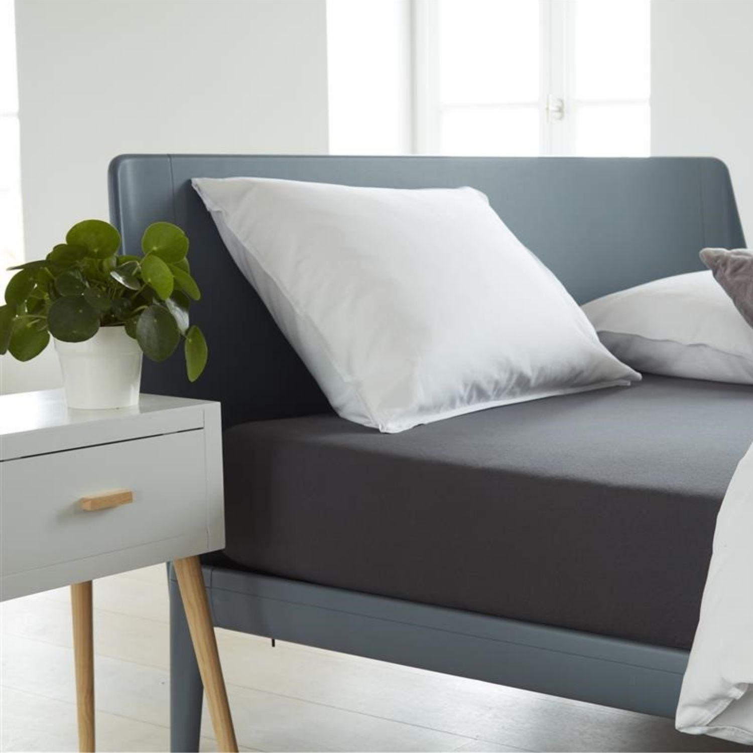 Beddinghouse Jersey Hoeslaken Antraciet – 90 x 200/220 cm - Afbeelding 4