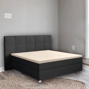 Droomtextiel Topper Hoeslaken – Katoen Satijn 160×200 cm – Zand