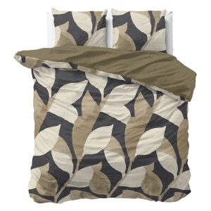 Sleeptime Dekbedovertrek Graphic Garden Antraciet – 200×200/220 cm