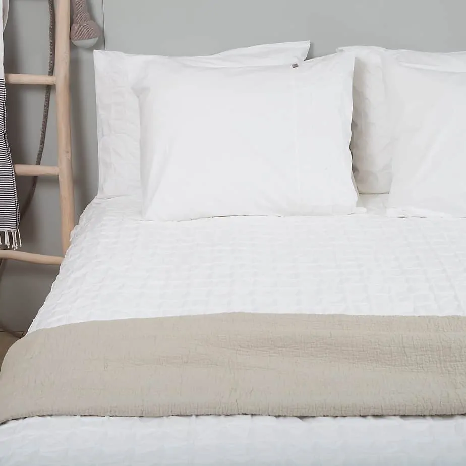 Dekbedovertrek Percal Katoen – Beverly Wit - Afbeelding 2