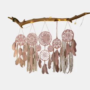 Boho Dromenvanger Wanddecoratie Set Handgemaakt Ontwerp voor Rustige Huisstijl