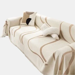 Chenille Katoen Sofa Deken Reversibel Zacht Luxe Comfort