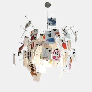 Creatieve Papieren Hanglamp Aanpasbare Kunst & Zacht Sfeerverlichting