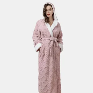 Dames Flanellen Badjas Comfortabel Oversized Ultra-Zacht