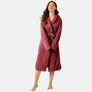 Dames Hooded Badjas Zachte Pluche Comfort voor Thuisontspanning
