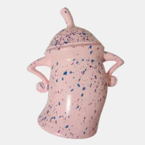 Decoratieve Opbergpot met Speels Design & Grote Capaciteit