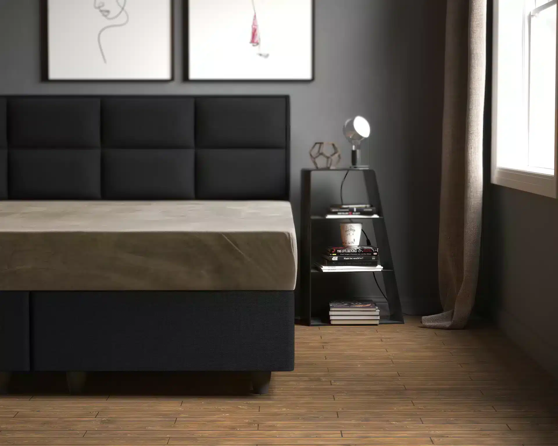 Droomtextiel Velvet Hoeslaken Taupe – 140×200 cm - Afbeelding 8