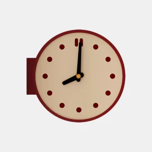 Dubbele Hoekwandklok Minimalistisch Retro Design voor Huisdecoratie