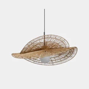Dubbele Rattan Hanglamp Handgemaakt Natuurlijk Ontwerp voor Gezellige Woonruimtes