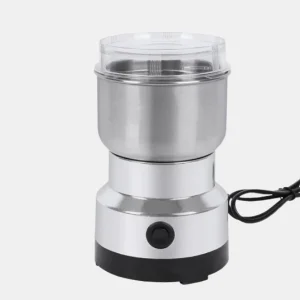 Elektrische kruiden en graanmolen met krachtige motor en roestvrijstalen messen