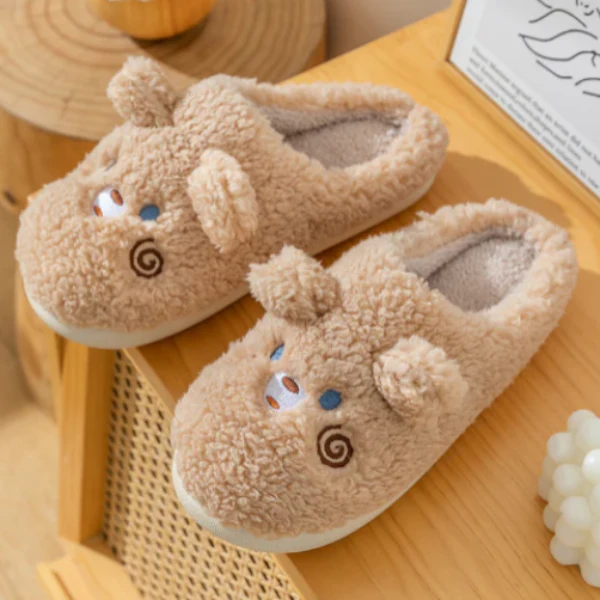 Fluffy Dierenpantoffels Zachte Pluche Comfort voor Alle Leeftijden - Afbeelding 3