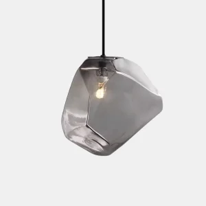 Gekleurde Glas Rock Hanglamp Plafondlamp Stijlvol Ontwerp met Warme Sfeer