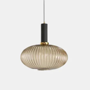 Gekleurde Glazen Hanglamp met Vintage Ontwerp en Sfeervolle Gloed