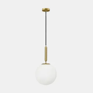 Glazen Bol Hanglamp Mid-Century Modern Stijl Elegante Sfeer