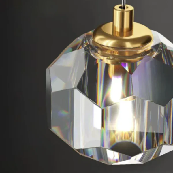 Gouden Nordische Hanglamp Zachte Sfeer voor Elegante Woningen - Afbeelding 4