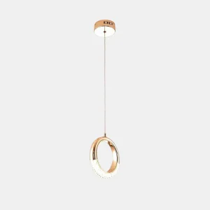 Halve Maan Ring Hanglamp Modern Minimalistisch LED voor Elegante Sfeer