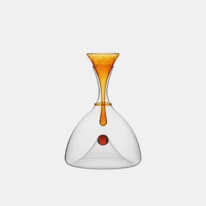 Handgeblazen glazen wijnkaraf met sculpturale stop Verhoog aroma en elegantie