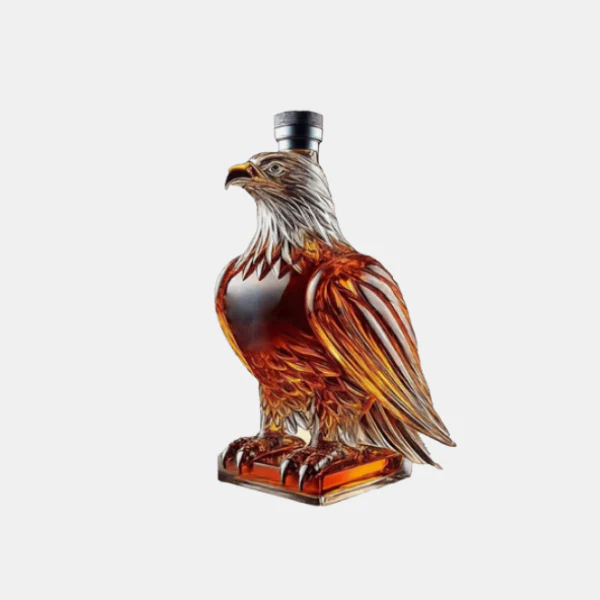Handgemaakt Eagle Glas Whiskey Decanteerfles – Unieke Fles voor Huisbar en Geschenk - Afbeelding 2