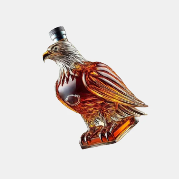 Handgemaakt Eagle Glas Whiskey Decanteerfles – Unieke Fles voor Huisbar en Geschenk - Afbeelding 3