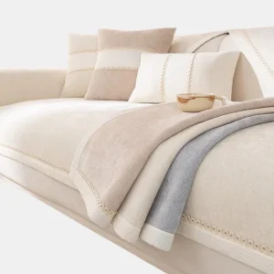 Hoogwaardige Linnen Bankhoes met Antislip Rug en Vlekbescherming