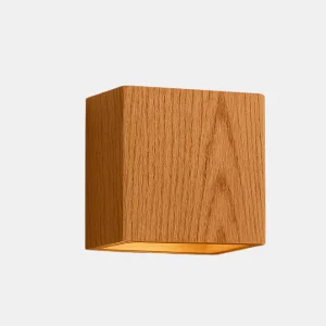 Houten Kubus Wandlamp Modern Minimalistisch Sfeerverlichting voor Gezellige Huizen