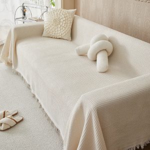 Katoenen Bankhoes – Ademend en Stijlvol Beschermhoes voor Sofa en Fauteuil