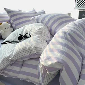 Klassiek Gestreept Beddenset Zacht Elegant Comfort voor Slaapkamers