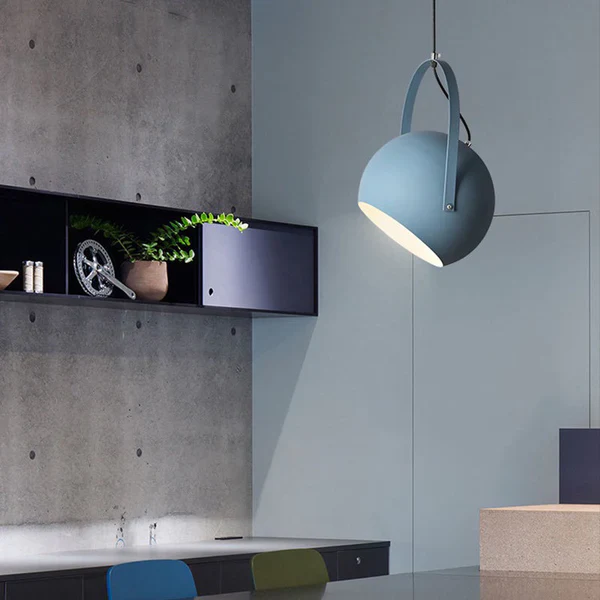 Kleurrijke Metalen LED Bolvormige Hanglamp voor Slaapkamer Art Deco Verlichting - Afbeelding 5